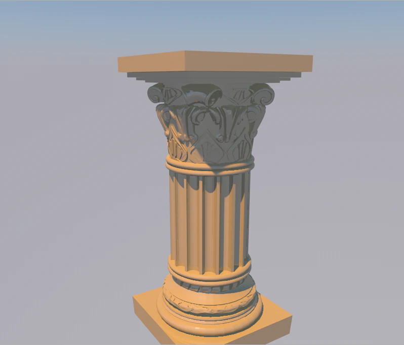column 3D Model .c4d .max .obj .3ds .fbx .stl .blend 