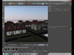 уличная сцена 3D Модель