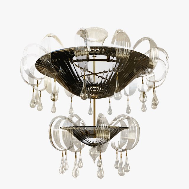 chandelier sylcom 1386 3D Model .c4d .max .obj .3ds .fbx .stl .blend 