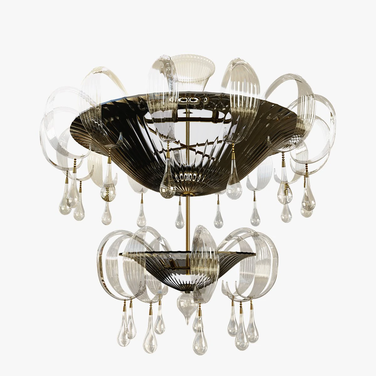 chandelier sylcom 1386 3D Model .c4d .max .obj .3ds .fbx .stl .blend