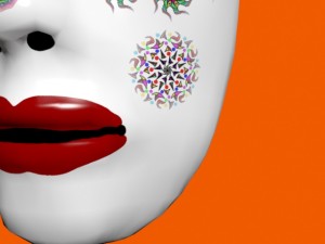 mask with patterns 3D मॉडल