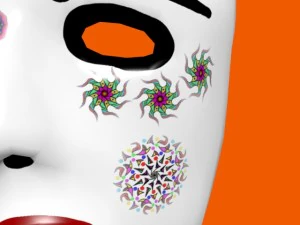 mask with patterns 3D Model