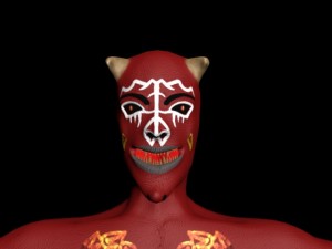 demonic harlequin 3D मॉडल