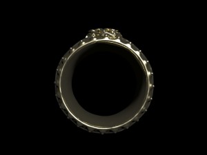 ring with flowers 3D Print Model