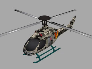 the helicopter ti-140 3D Model