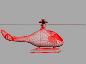 the helicopter ti-140 3D मॉडल