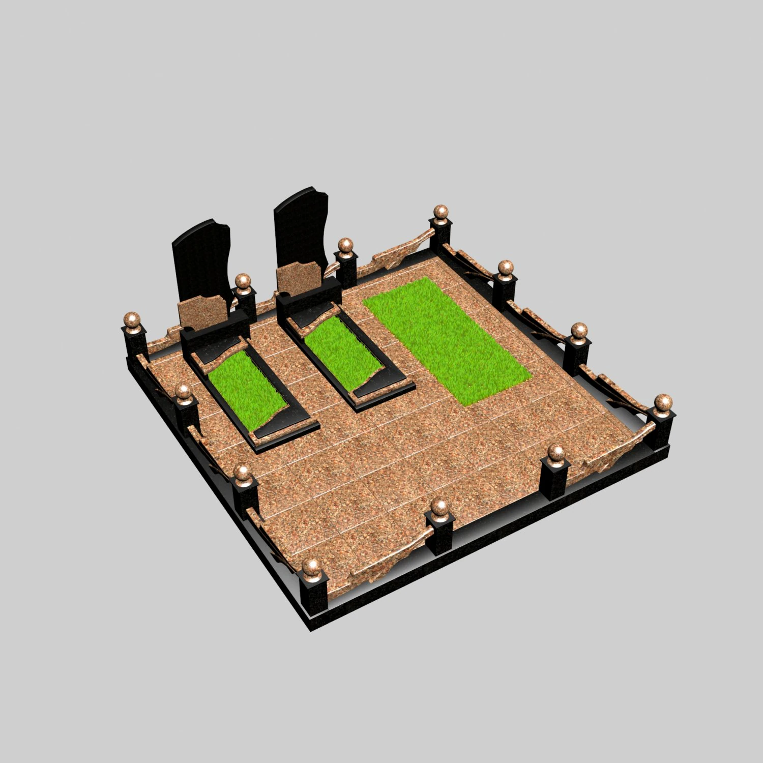 grave1 3D Model .c4d .max .obj .3ds .fbx .stl .blend 
