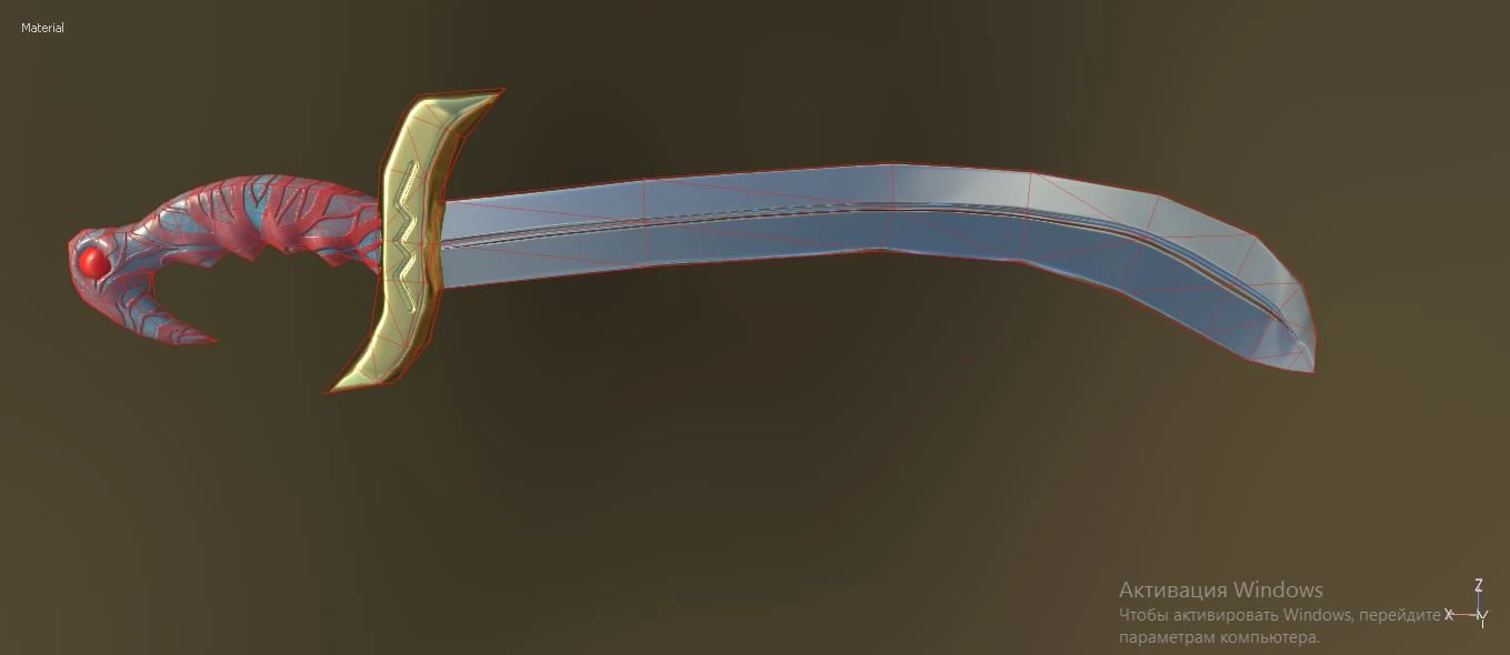 sword 2 3D Model .c4d .max .obj .3ds .fbx .stl .blend 