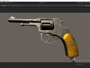 Shabby Revolver Nagant Model 3D