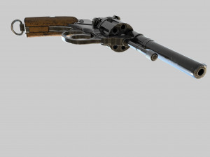 Shabby Revolver Nagant Model 3D