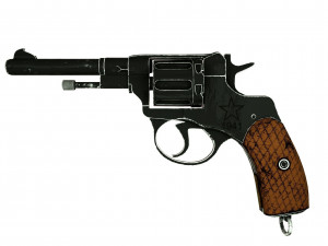 Shabby Revolver Nagant Model 3D
