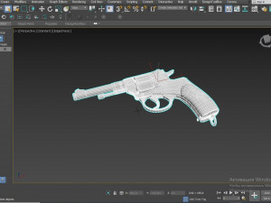 Shabby Revolver Nagant Model 3D