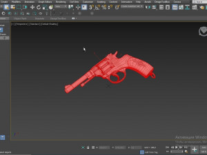 Shabby Revolver Nagant Model 3D