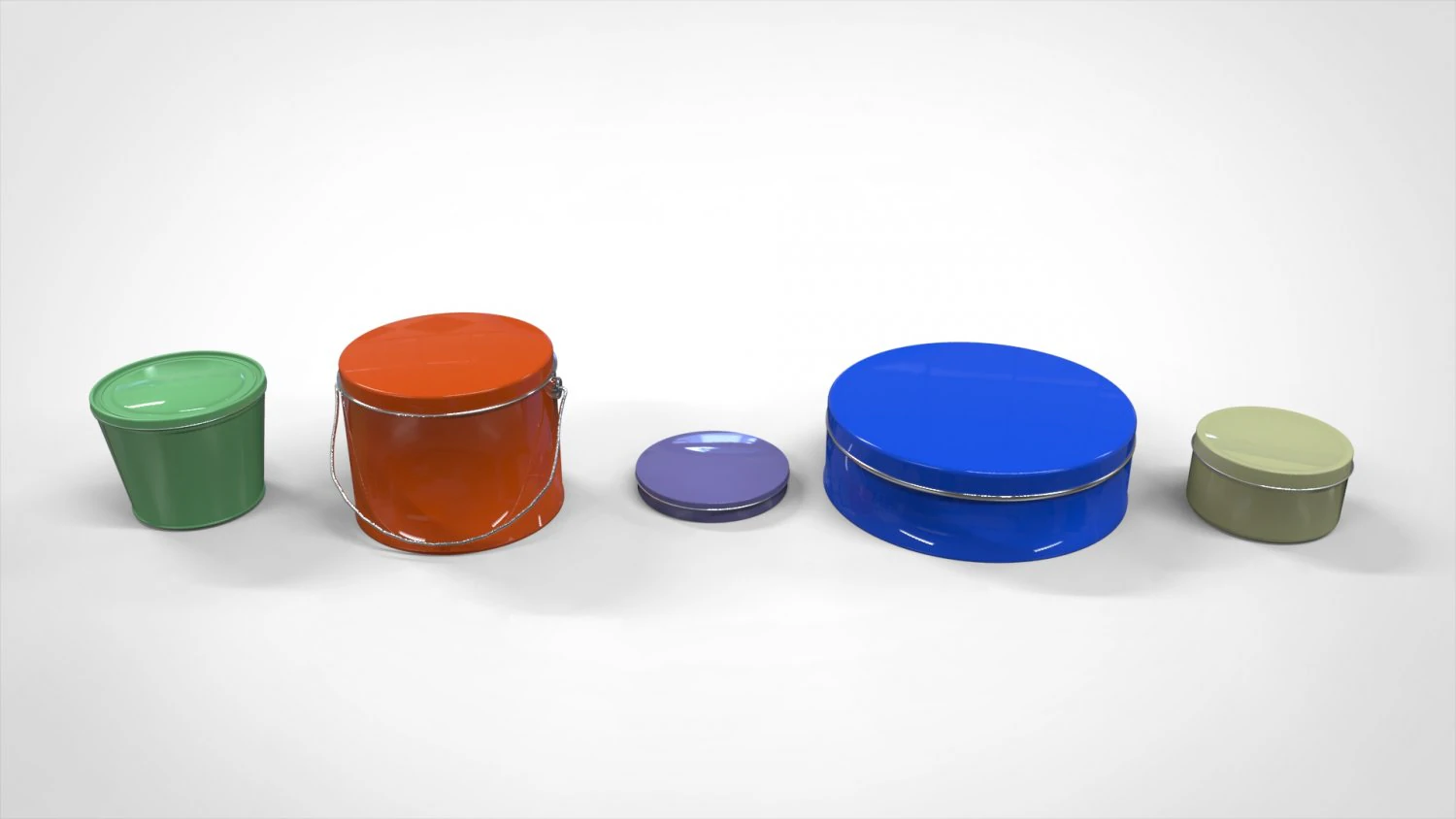Container bucket 3D Model .c4d .max .obj .3ds .fbx .stl .blend