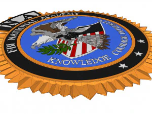 Fbi national academy seal 3D Print Model
