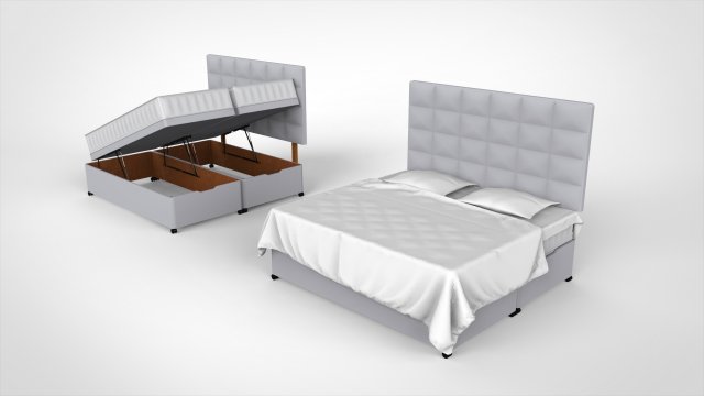 Hygena lavendon bed 3D मॉडल .c4d .max .obj .3ds .fbx .stl .blend 