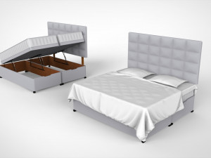 Hygena lavendon bed 3D Model