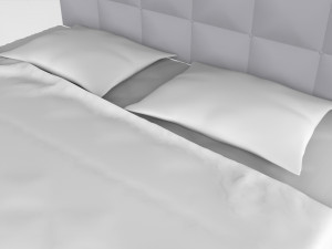 Hygena lavendon bed 3D मॉडल