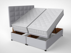 Hygena lavendon bed 3D मॉडल