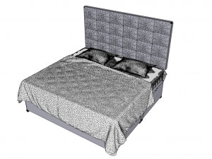 Hygena lavendon bed 3D मॉडल