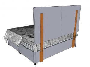 हाइजेना लैवेंडन बिस्तर 3D मॉडल