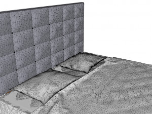 Hygena lavendon bed 3D मॉडल
