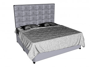 Hygena lavendon bed 3D मॉडल