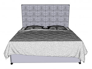 Hygena lavendon bed 3D मॉडल