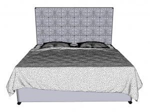 हाइजेना लैवेंडन बिस्तर 3D मॉडल