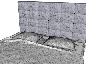 Hygena lavendon bed 3D मॉडल