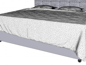 Hygena lavendon bed 3D मॉडल