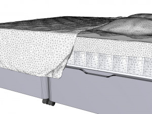 Hygena lavendon bed 3D मॉडल