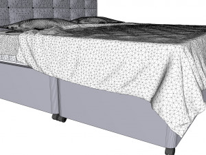 Hygena lavendon bed 3D मॉडल
