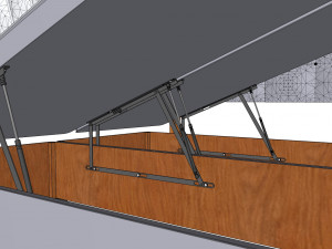 Hygena lavendon bed 3D मॉडल