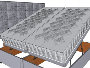 Hygena lavendon bed 3D मॉडल