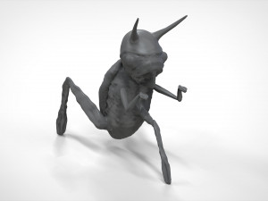 Quatermass monster 3D 프린트 모델
