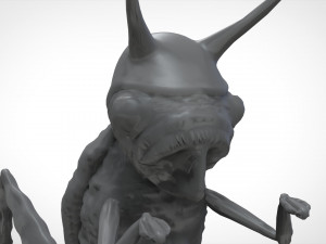Quatermass monster 3D 프린트 모델