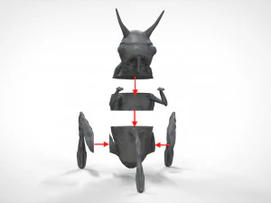 Quatermass canavarı 3D Baskı Modeli