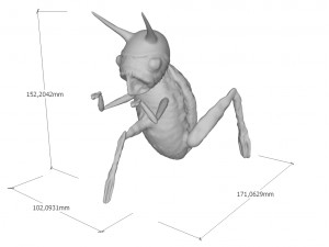 Quatermass monster 3D 프린트 모델