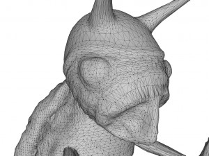 Quatermass monster 3D 프린트 모델