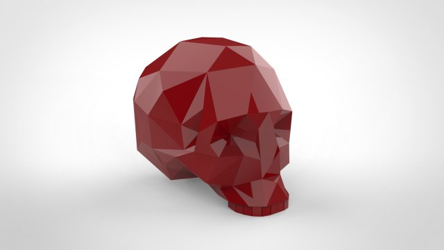 skull Model Cetak 3D .c4d .max .obj .3ds .fbx .stl .blend 