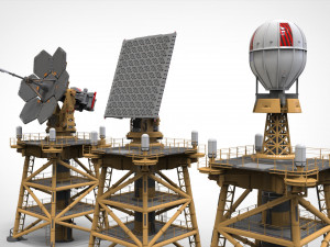 Sci fi Antenna 1 3D मॉडल