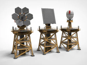 Науково-фантастична антена 1 3D Модель