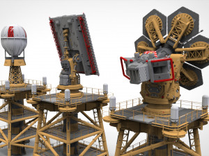 Sci fi Antenna 1 3D मॉडल