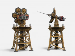 Науково-фантастична антена 1 3D Модель