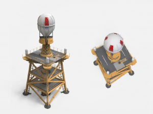 Науково-фантастична антена 1 3D Модель