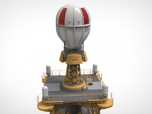 Sci fi Antenna 1 3D मॉडल