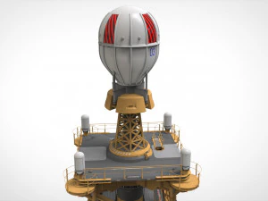 Науково-фантастична антена 1 3D Модель