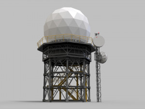 Sci fi antenna 2 3D मॉडल