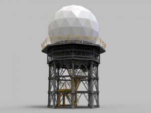 Sci fi antenna 2 3D Model